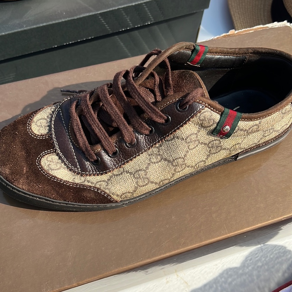 Mens gucci sneakers size 6 US size 7